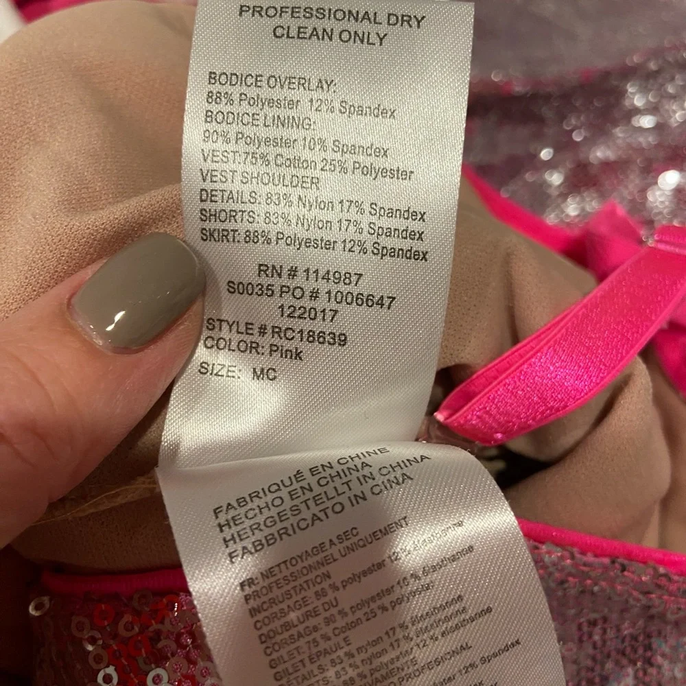 Revolution Dancewear “Holla at the DJ” Costume– Pink Sequin Dress with Vest